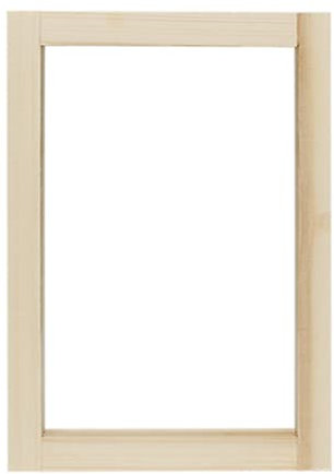 EsportsMJJ Holzrahmen, Siebdruckrahmen, Halter, Werkzeug mit weißem 80T-Polyesterfaser-Netz, Siebdrucknetz, 12 x 12 cm