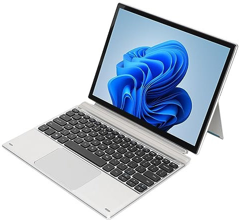 Cuifati 2-in-1-Design-Laptop, 12,3-Zoll-Touchscreen, Auflösung 2880 X 1920, 16 GB Speicher, Dualband-WLAN, Multiport mit Magnetischer Tastatur, für11 (16+512G EU-Stecker)