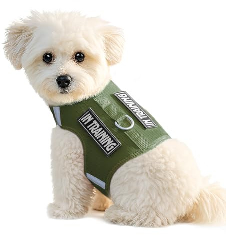 Dog Harness Puppy Harness, with 2 Patches, Comfort Vest for Small Dogs&Cats
