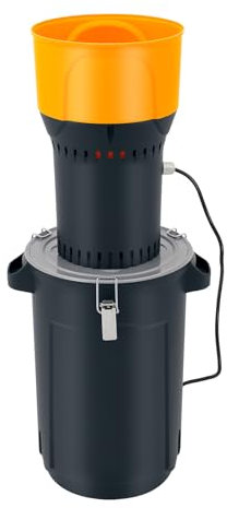 Fichiouy Mulino elettrico per cereali, 25 l, con 5 dimensioni di setaccio, mulino elettrico e motore commerciale, macinino per cereali con 1000 W, 19000 giri/min, per mais, grano, riso e spezie