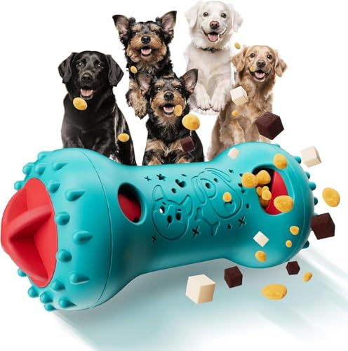 LUKITO Interactive Dog Toys for Boredom, Dog Puzzle Toys for Mental Stimulation, Treat Dispenser Slow Feeder Enrichment Toy for Dogs