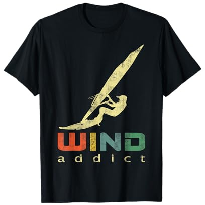 Windsurf Planche à Voile Sports Nautiques Surfeur Vintage T-Shirt