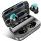 Wireless Headphones, Wireless Earbuds Bluetooth 5.1 Headphones with 140H Playtime, Wireless Earphones in Ear HiFi Stereo Noise Cancelling Bluetoth Earbuds with Mic, USB-C, IP7 Waterproof, Gray-black