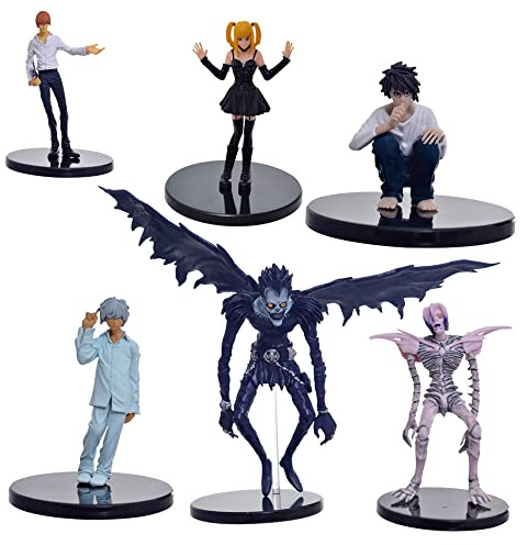 Zhongkaihua Dödsanteckning figurset - Ljus Yagami/Misa Amane/Ryuk/Rem staty modell samling dekoration