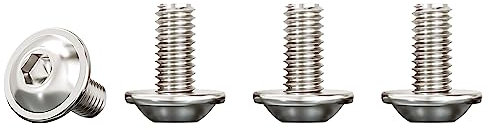 Drenky M5 Bolts, M5 X 12mm With Flange And Hexagon 304 Stainless Steel Pan Head Screws, Flanged Button Head Fully Thread Machine Screws, Rustproof (Pack of 20)