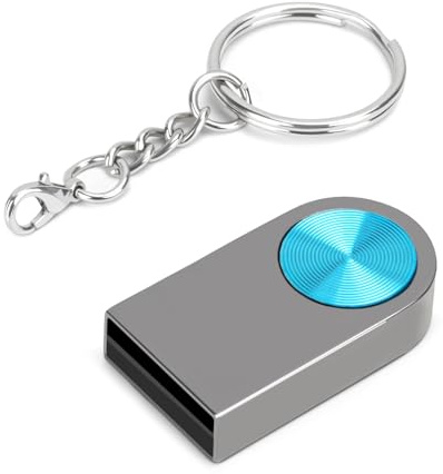 LEIZHAN Clé USB 3.0 Mini 64 Go pour Voiture et PC Portable - Avec Chaîne, Vert