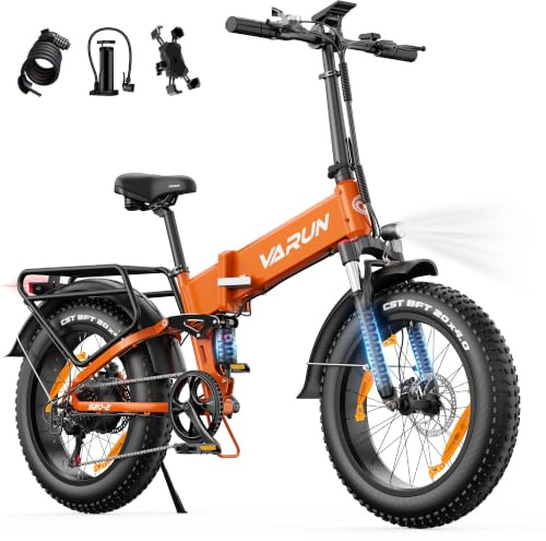 VARUN 20 × 4.0'' Fat Tyre Electric Bike, 48V 13Ah, NFC & App LCD, 120km