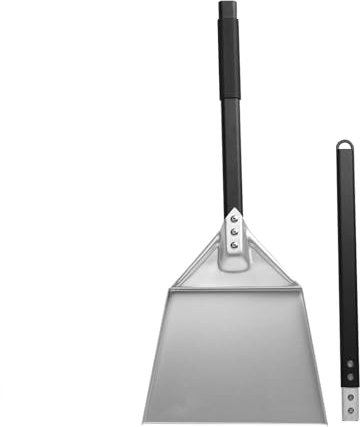 Pelle pour charges lourdes, spatule pour four à pizza - Pelle à poker en frêne de charbon pour barbecue en une seule pièce en forme intacte, pelle à cendre de four avec mains