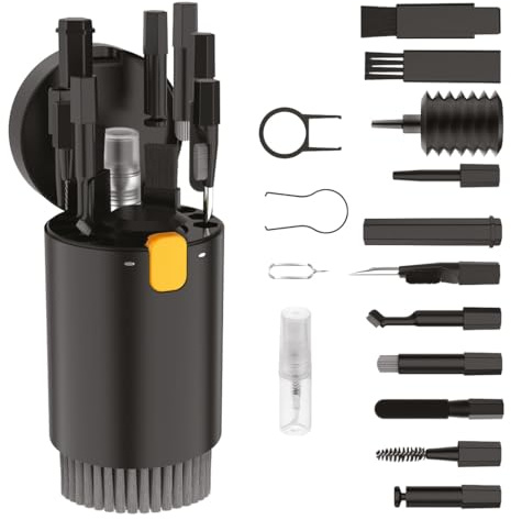 Venom Universal Gaming Console Cleaning Kit – 20-in-1 Cleaning Tools for PlayStation, Xbox, Nintendo Switch, VR Headsets, Controllers, Keyboards, Cameras, Earbuds, and Other Electronics