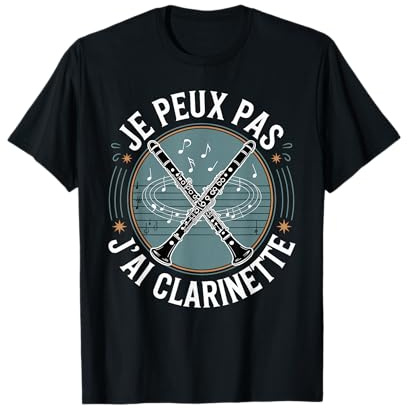 Je Peux Pas J'Ai Clarinette Notes Mélodie T-Shirt