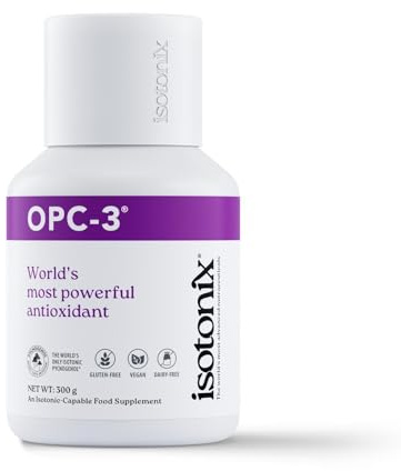 Isotonix OPC-3 for Adults & Children - Antioxidant Supplement - Pycnogenol, Grape Seed Extracts, Bilberry, Red Wine & Pine Bark Extracts - Vegan, Gluten Free - 300g