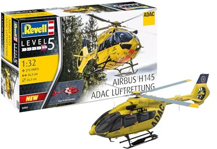 Revell 04969 Airbus H145 ADAC/REGA Luftrettung Helikopter Bausatz 1:32