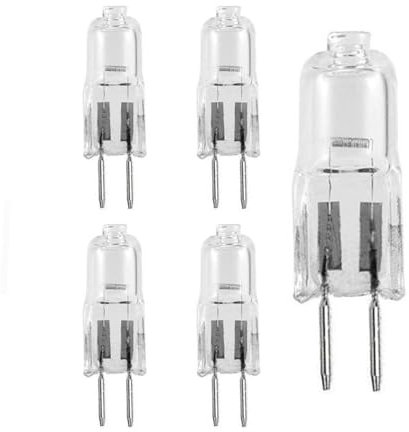 UGEFKMQ Bombilla Halógena G6.35 12V 24V 220V 35W 50W 75W 100W Lámpara Halógena GY6.35 Cuentas De Luz De Cristal, Lámpara De Trabajo Regulable 5Pc 24V-50W