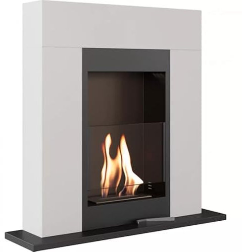 Poële éthanol à Poser au Sol Dolanovia, 2.7 KW / 1.5L (Blanc)