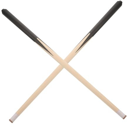 TOYANDONA Mini-Pool-Queue-Set Aus Holz Kurze Billard-Queue-Sticks 2-teilige Queue-Sticks Für Enge Räume Und Bequemes Spielen