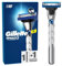 Gillette Mach3 Turbo Rasierer für Männer, 1 Gillette Rasierer, 1 Ersatzklinge, Mit verbessertem Gleitstreifen für ein sanftes Gleiten und NEUEN Klingen