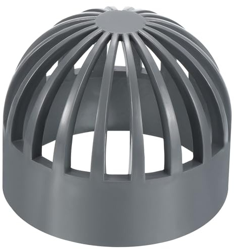 TA-VIGOR Atrium Drain Grate Cover, 75mm ID UPVC Round Outdoor Sewer Drain Pipe Fitting Adapter for Efficient Airflow, Ideal for Outdoor Drainage, Lawn- 1PC