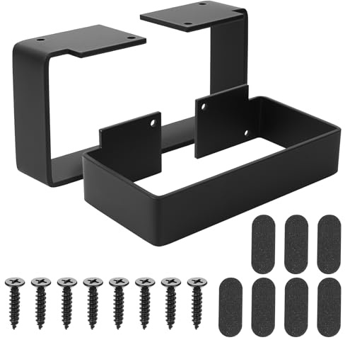 2 Pcs Heavy‑Duty Metal Table Legs, Industrial DIY Furniture Feet Stand | Modern industrial furniture feet, for DIY coffee table, breakfast bar, desk, bench, W 5.5cm x H10cm, black 20cm/7.87in