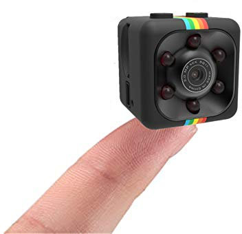 Sansnail Caméra Mini SQ11 HD Intérieur, avec Vision Nocturne et résolution 1080p (Couleur Noire)