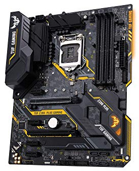ASUS TUF Z390-PLUS GAMING Carte mère Intel LGA 1151, ATX, minage de crypto-monnaie (Bitcoin) avec décodage supérieur à 4G, DDR4, M.2, Intel Optane, USB 3.1 Gen 2, Aura Sync RGB
