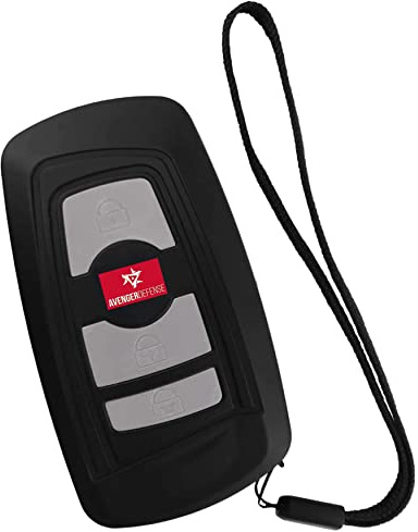 Avenger Defense Stun Gun 3 in 1 Safety Tool, 1.25-1.30 Microcoulombs (µC) Charge, Self-Defense with LED Flashlight with 130 dB Personal Alarm, Rechargeable Stun Gun for Woman. (ADS-70)