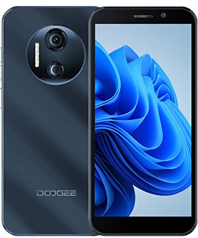 DOOGEE X97 Pro Smartphone Offerta (2022), 4 GB RAM + 64 GB ROM, Android 12, Batteria 4200 mAh, Display 6.0 HD, Doppia Fotocamera 12MP, 4G Dual SIM, NFC/GPS/OTG/Face ID Telefono Cellulare Nero
