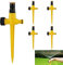 CLDURHGE Rasensprenger 360° Drehbarer Gartensprenger Garten Sprinkler, Sprühregner 5er Set Garten, Sprinkler, mit Erdspieß Garten Sprinkler 360°Automatische Bewässerung Gartensprenger