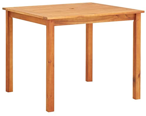 ADWOA Mesa de jardín Madera Maciza de Acacia 88x88x74 cm Mesa Exterior Terraza Outdoor Dining Tables