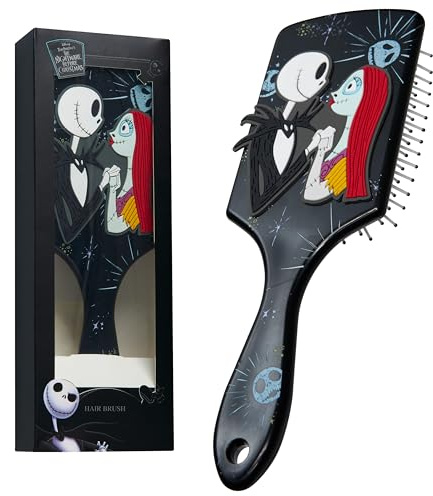 Disney Nightmare Before Christmas Spazzola Capelli Bambina - Regalo Bambina (Jack & Sally Spazzola)