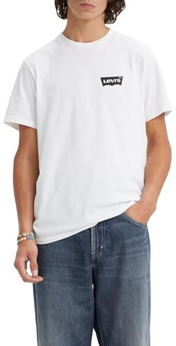 Levi's Graphic Crewneck Tee Color Bw White + Gr