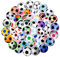 116 Stück Fußball Aufkleber, Wasserfeste Fussball Sticker Selbstklebende Sport Aufkleber Fußball Sticker Bunte Wasserflaschen Fußball Aufkleber Kinder Aufkleber Fußball für Scrapbook Gepäck Notizbuch