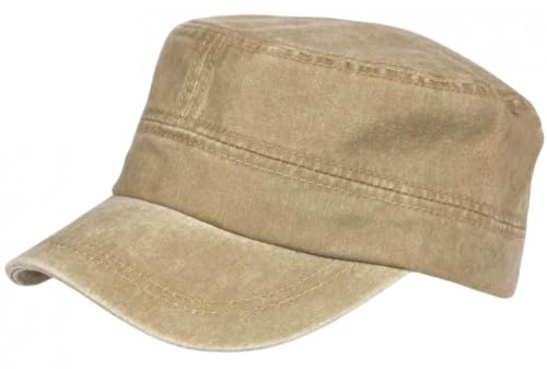 Nyls Création Armee orange bomull delave retro militär Fybil keps - herr, kastanj, One Size