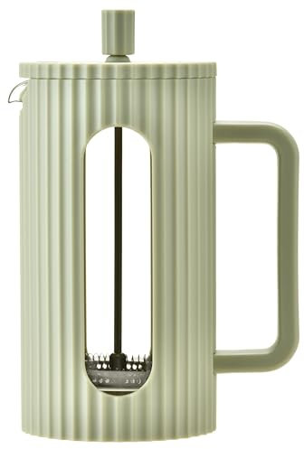 Café Olé Ciao Cafetière 3 tasses, passoire en acier inoxydable, cafetière à piston, vert