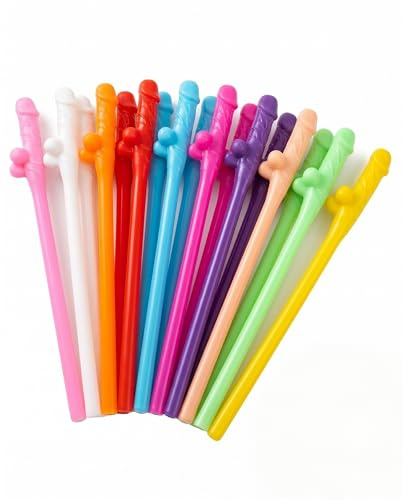 UEAVOID Cannucce Multicolore Riutilizzabili 30 Pezzi, Biodegradabili per Feste, Addio al Nubilato & Eventi, Eco-Friendly