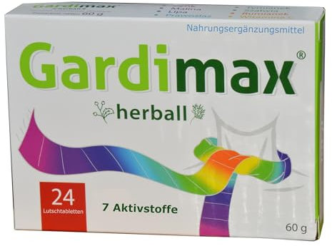 Hals und Husten Lutschtabl. 24 St, Salbei, Thymian, Eibisch, Kamille, Zink, Vit. C, zuckerfrei, wohltuend im Rachenraum, Gardimax