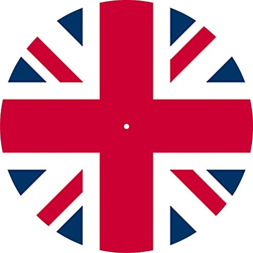 Slipmatta halkmatta repdyna filt för alla 12 LP DJ vinyl skivspelare anpassad grafisk – Union Jack