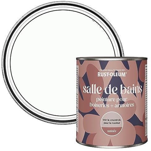 Rust-Oleum Grey Moisture Resistant Bathroom Wood and Cabinet Paint in Satin Finish - Moonstone 750ml