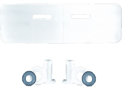 Ulith Schallschutz-Set für Waschtische bestehend aus geschlossenzelligem PE-Schaum in Farbe weiß zur Reduzierung von Geräuschen an Waschtischen verschiedener Größen (bis 840 mm)