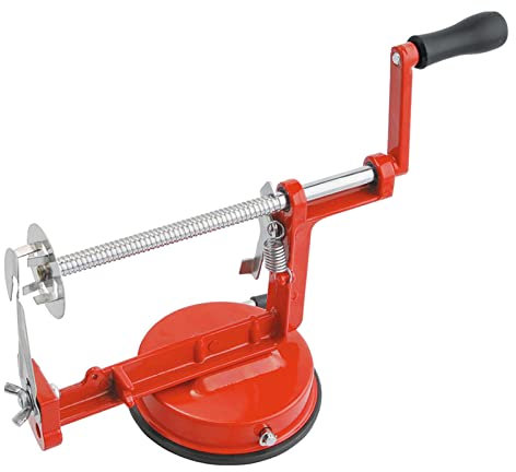 Coupe-pommes de Terre en Spirale, Coupe-pommes de Terre Torsadé à Manivelle, Trancheuse en Spirale de Pommes de Terre en Acier Inoxydable, Spiraliseur Manuel de Fruits et Légumes, Outil de Tranchage D