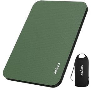 Acacia 4.3 Thick Self Inflating Sleeping Pad with Foam | Innovative Y-Shaped Telescopic Structure | Ultraportable Camping Mattress | Outdoor Compact Air Mat for Tent Car | Single