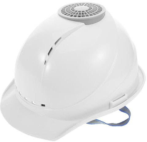 Warmhm Cappello Ventola Per Lavori Di Ristrutturazione Casco Di Sicurezza Ventilatore Integrato Attrezzatura Da Lavoro Ricarica Usb Per Raffreddamento Protezione Per Testa Per Edilizia