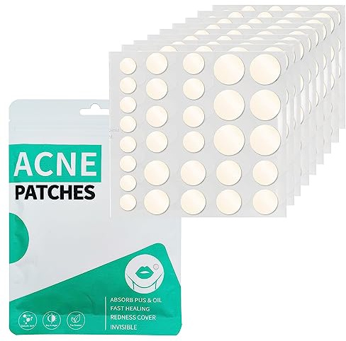 Pimple Patches 300 Counts Acne Patch Spot Patches Blemish Stickers Hydrocolloid Invisible Patches Spot Dots Acne Effectively Face Skin Care,4 Sizes