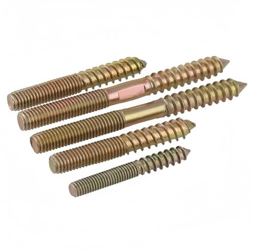 Rummyluck M8x40mm Bulloni Filettate a Doppia Estremità Viti Autofilettanti per Mobili in Legno 20 Pezzi