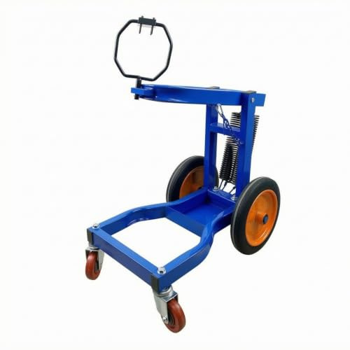 Automotive Tire Support Tire Mount Stand Stand Wheel Holder Vehicle Equipment Metal Frame With Upper Octagonal Holder and Rear Wheels suitable for auto shop garage roadside service