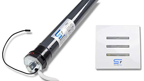 SCHARTEC Tube F 40-60 Moteur Tube Radio avec Bouton Moteur Rolluic Store Roulant Moteur de volet roulant 60 mm 40 nm