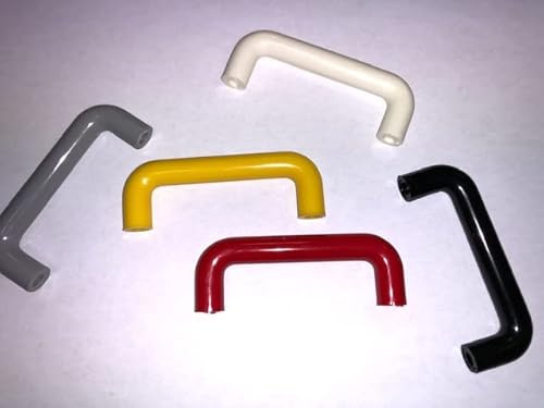 VE.CA.s.r.l. 10 pezzi maniglie per mobili da cucina maniglie in plastica 5 differenti colorazioni interasse 64 mm incluse viti per il montaggio (GRIGIO)