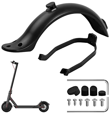 Garde Boue Arrière Trottinette Electrique, Support de garde-boue arrière pour trottinette électrique Xiaomi M365/M365 Pro, Accessoire de Remplacement de Garde Boue Arrière de Scooter, avec Visserie