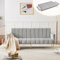 DRIXNO Klappbares Schlafsofa Aus Samtstoff - 4-Sitzer Mit Hilfsfüßen Und Schlaffunktion, Grau - Geeignet Für Wohnzimmer, Schlafzimmer, Heimkino, Gästezimmer
