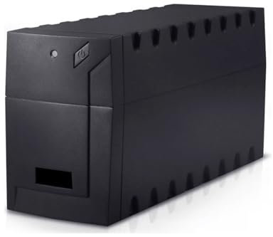 UPS Gruppo di Continuità 1200VA 3 Uscite 840W per PC e Videosorveglianza Stabilizzatore DVR TELECAMERE