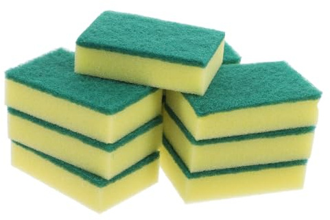 Ciieeo 100 Esponjas de Limpieza Multifuncionales para Cocina y Hogar Paquete de 100 Unidades Portátiles para Lavar Platos